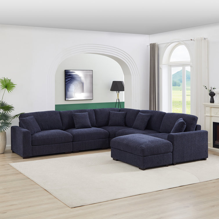 6 piece on sale sectional couch